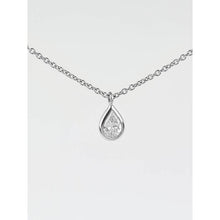 Pear Cut Solitaire Genuine Sparkling Diamond Pendant 1.25 Carats Necklace
