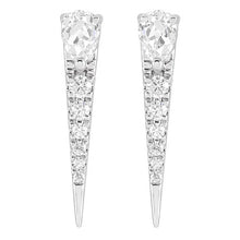 Pear Old Miner & Round Diamond Genuine Ladies Drop Earrings 4.50 Carats