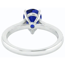 Pear Sapphire Engagement Ring Sri Lankan With Natural Earth Mined Diamond Accents 3 Carats
