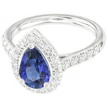 natural round sapphire 4ct ring side angle