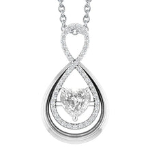 Pear Shaped Natural Diamond Pendant Round & Heart Old Miner 3.50 Carats 14K
