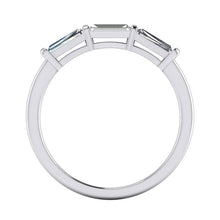 Pear Shaped Real Diamond Wedding Band Set 2.85 Carats With Baguettes