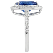 Pear Tanzanite And Natural Earth Mined Diamond Wedding Ring Gold 2.25 Carats Jewellery