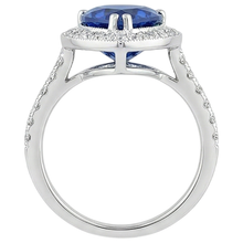 Pear Tanzanite And Natural Earth Mined Diamond Wedding Ring Gold 2.25 Carats Jewellery