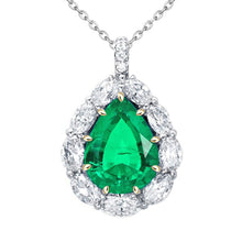 Natural Fine Emerald Precious Stone Pendant – main view