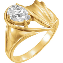 Handcrafted Solitaire Engagement Ring 3 ct – main view