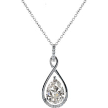 Pendant Necklace 14K White Gold with Brilliant Diamond – main view
