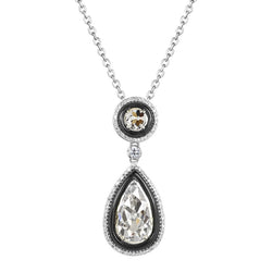 Diamond Pendant 2 ct F/VS1 – 14K Two Tone Gold