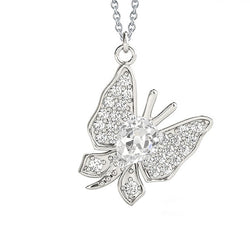 Diamond Old Mine Cut Pendant 2.50 ct – 14K White Gold