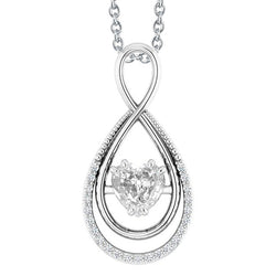 Genuine Fine Diamond Pendant 1.50 ct – 14 Karat White Gold