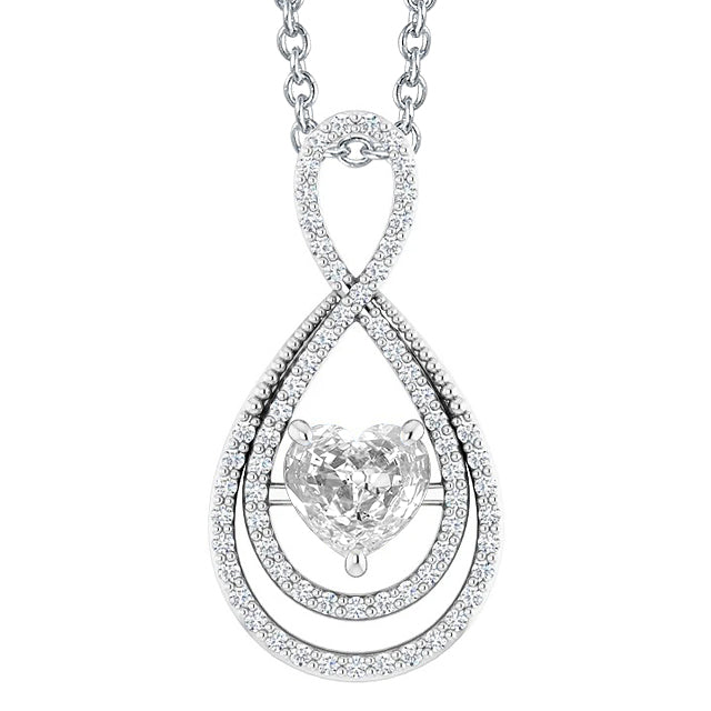 Bespoke Brilliant Diamond Drop Pendant 1.50 ct – main view