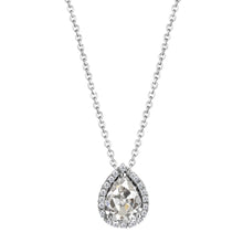 Drop Pendant 14K White Gold with Fine Diamond – main view
