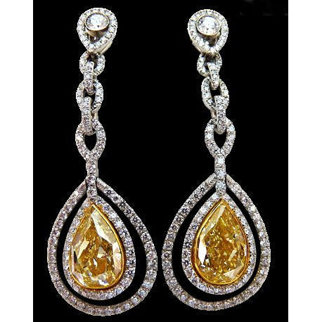 Genuine Fine Diamond Earrings – main view