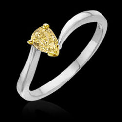 14 Karat Two Tone Gold Diamond Solitaire Engagement Ring – 1-ct