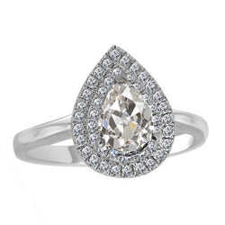 Refined 3-ct Diamond Halo Setting Ring