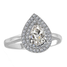 Diamond Halo Setting Ring 3-ct 14K White Gold – main view