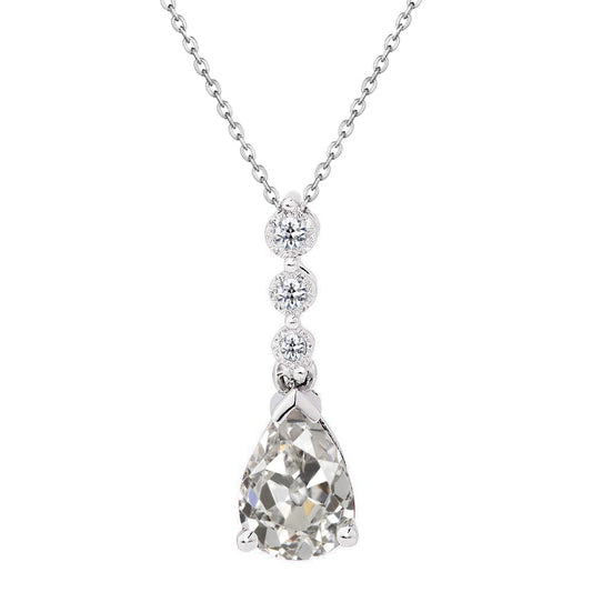 Authentic Brilliant Diamond Pendant Necklace – main view