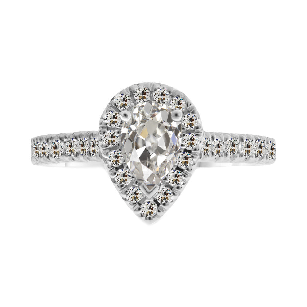 Handmade Halo Engagement Ring 3.50 ct – main view