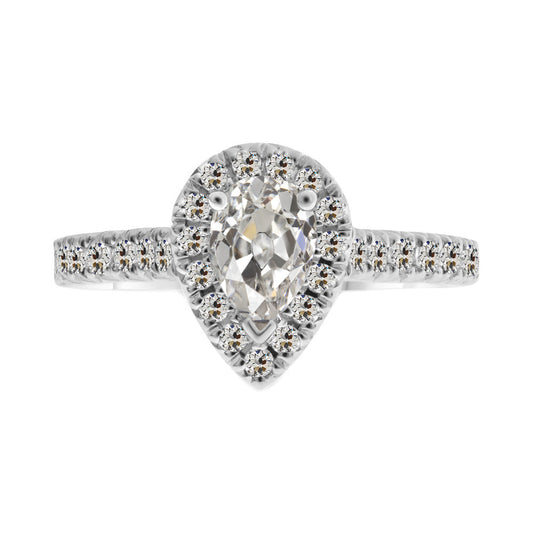 Handmade Halo Engagement Ring 3.50 ct – main view