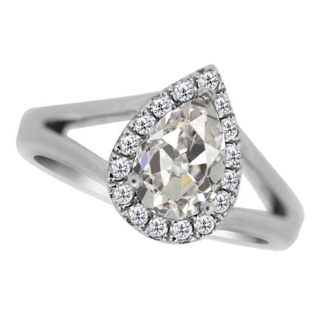 Designer Halo Engagement Ring 3 ct – main view