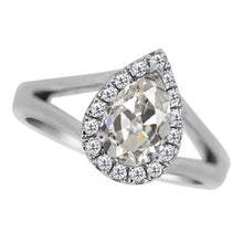 Designer Halo Engagement Ring 3 ct – main view