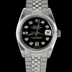 Perpetual Datejust Fluted Bezel Dial Rolex Men Watch Jubilee Ss