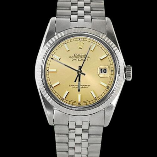 Perpetual Rolex Gents Rolex Stick Dial Jubilee Ss Bracelet QUICK SET