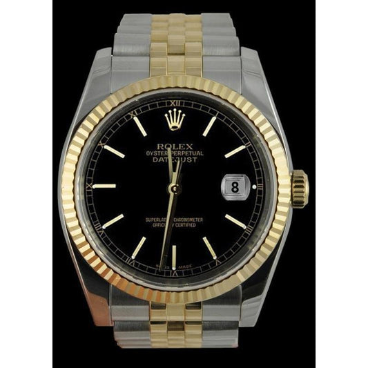 Jubilee Gents Watch Black Stick Dial