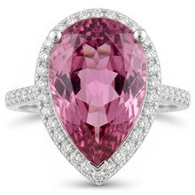 Pink Kunzite 20.40 Ct Natural Earth Mined Diamond Wedding Ring White Gold Gemstone Jewellery