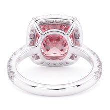 Pink Sapphire Gemstone 5 Carats Engagement Ring White Gold 14K Jewellery