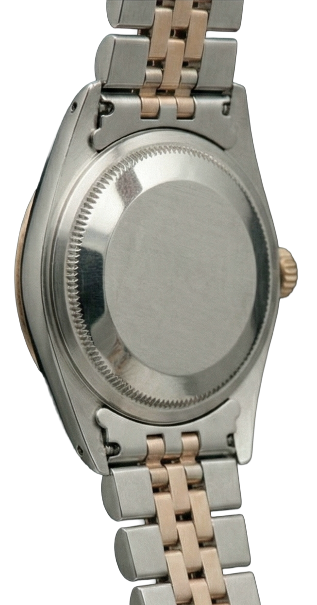 Pink Gold Jubilee Bracelet White Stick watch Rolex Date Just