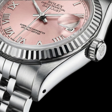 Pink Roman Dial Rolex Datejust Watch Ss Jubilee Bracelet