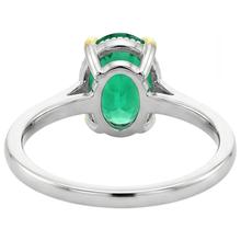 Custom Colored Stone Ring 3.50 ct – top view