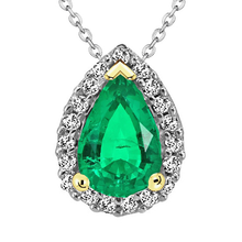 Natural Colombian Emerald Precious Stone Pendant – main view