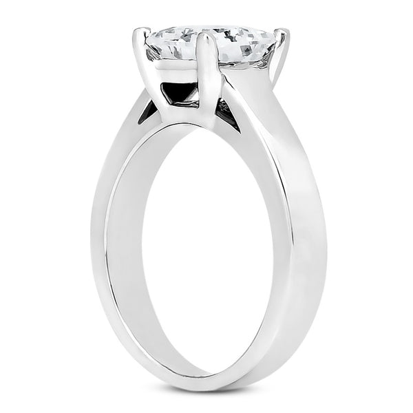 Princess Cut 1 Carat Real Diamond Engagement Ring White Gold 14K