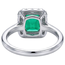 Handcrafted Precious Stone Ring 3 ct – back view