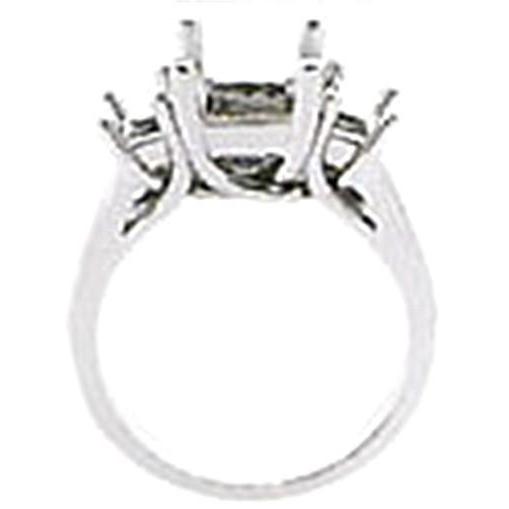Princess Cut Real Diamond Engagement Ring White Gold