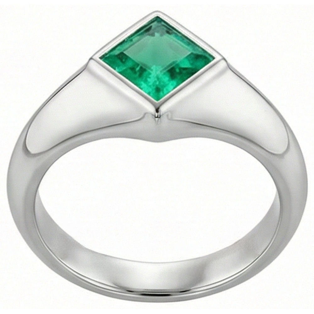 Designer Gemstone Ring 1 ct – angle view