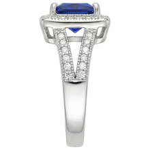Princess Round Cut Sri Lanka Sapphire Natural Earth Mined DIAMOND ( NOT LAB GROWN ) Ring 3.56 Carat WG 14K