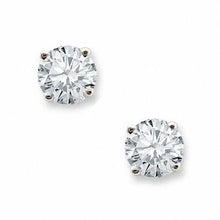 Prong Set Diamond Real 3 Carats Stud Earrings White Gold Jewelry