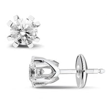 Prong Set Sparkling 3.20 Ct Round Cut Real Diamonds Women Studs Earrings