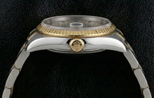 Quick Set Rolex Watch Oyster Band No Holes Datejust Rolex Two Tone QUICK SET