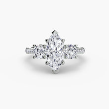 Gemstone Round Cut Setting in Gold – main view