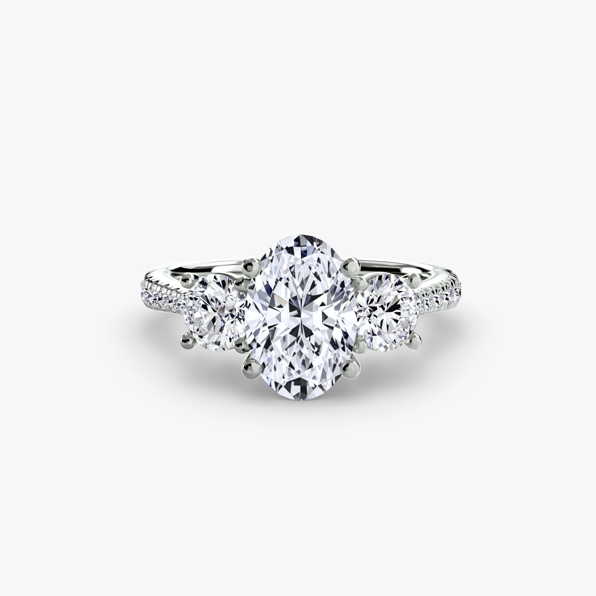 Authentic Gemstone Setting – profile view