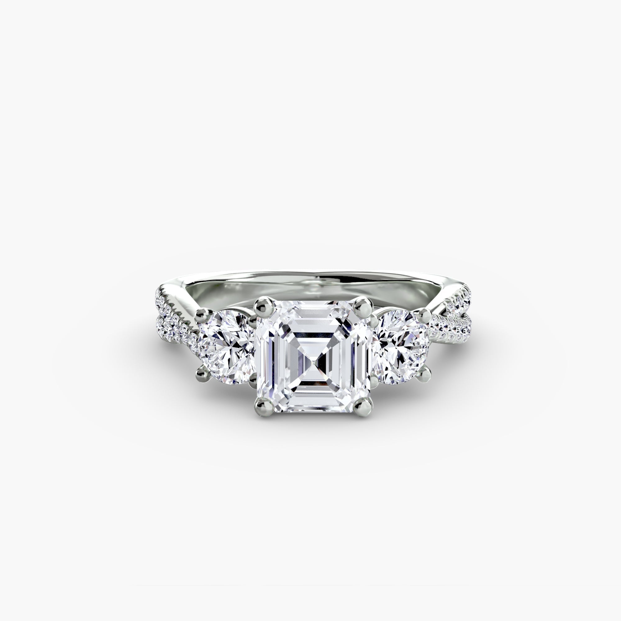 Custom Diamond Setting 0.77 ct – alternate view