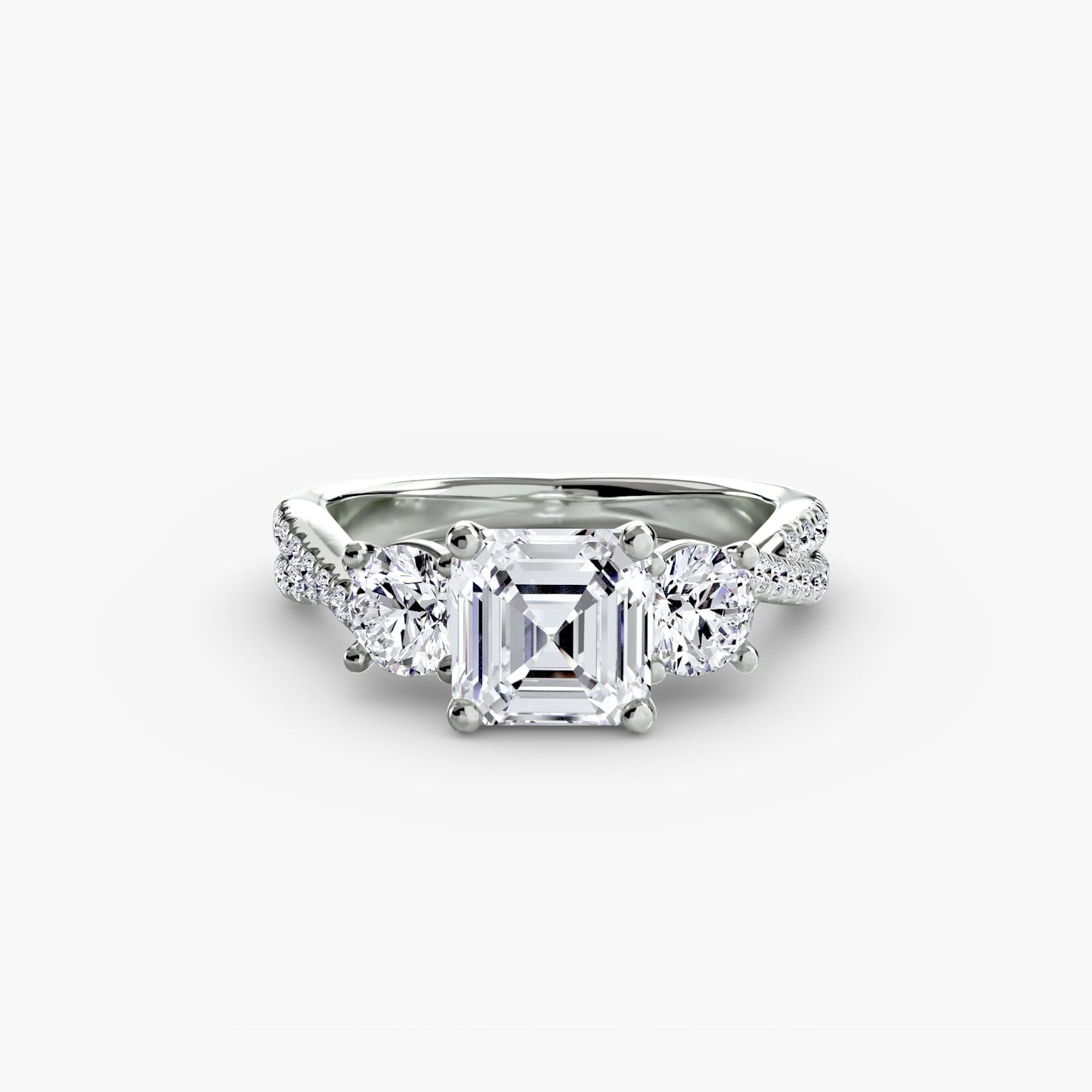 Custom Diamond Setting 0.77 ct – alternate view