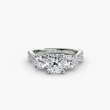 Setting Gold with Diamond – side view