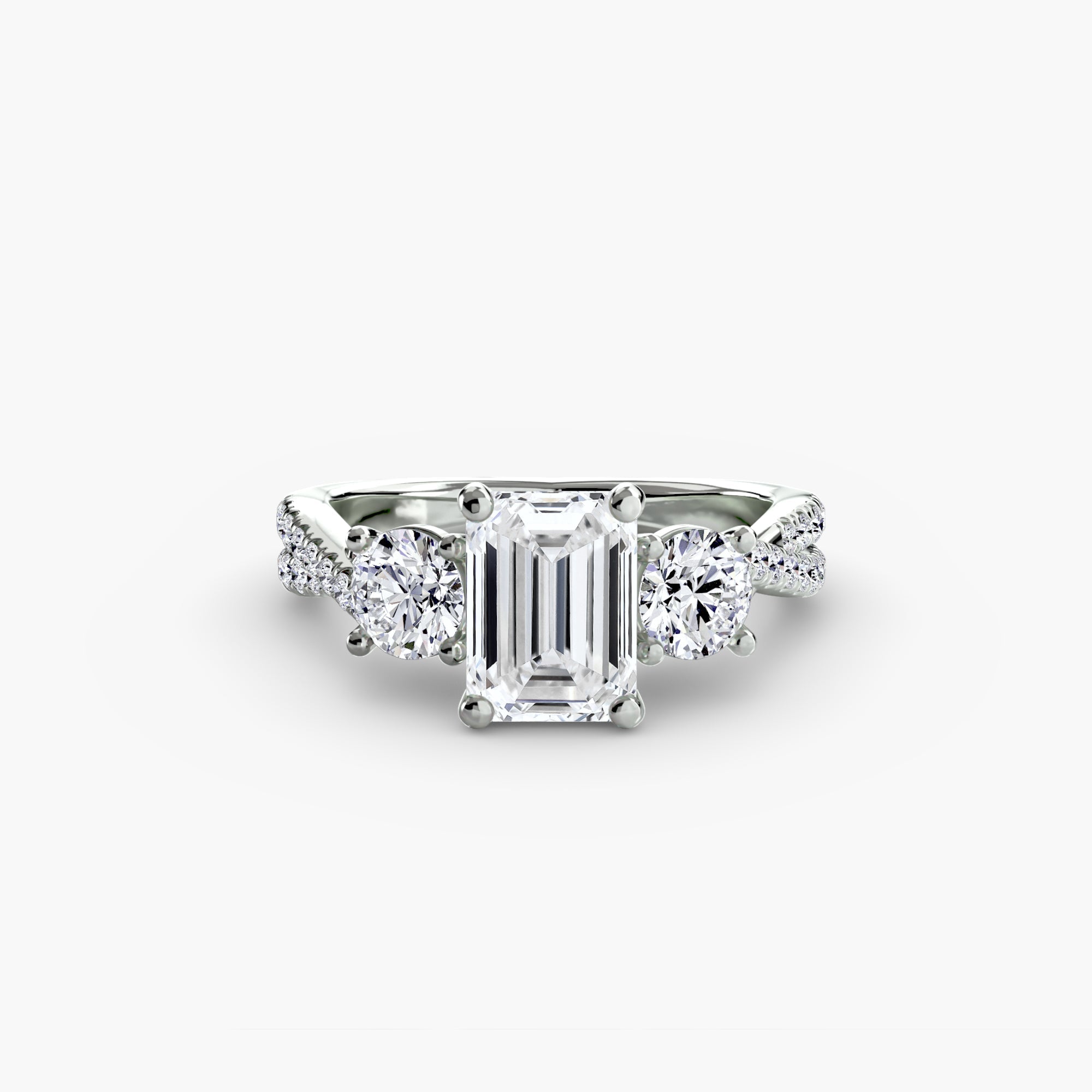 Custom Setting 0.77 ct – top view
