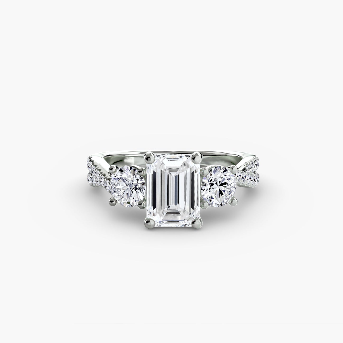 Custom Setting 0.77 ct – top view
