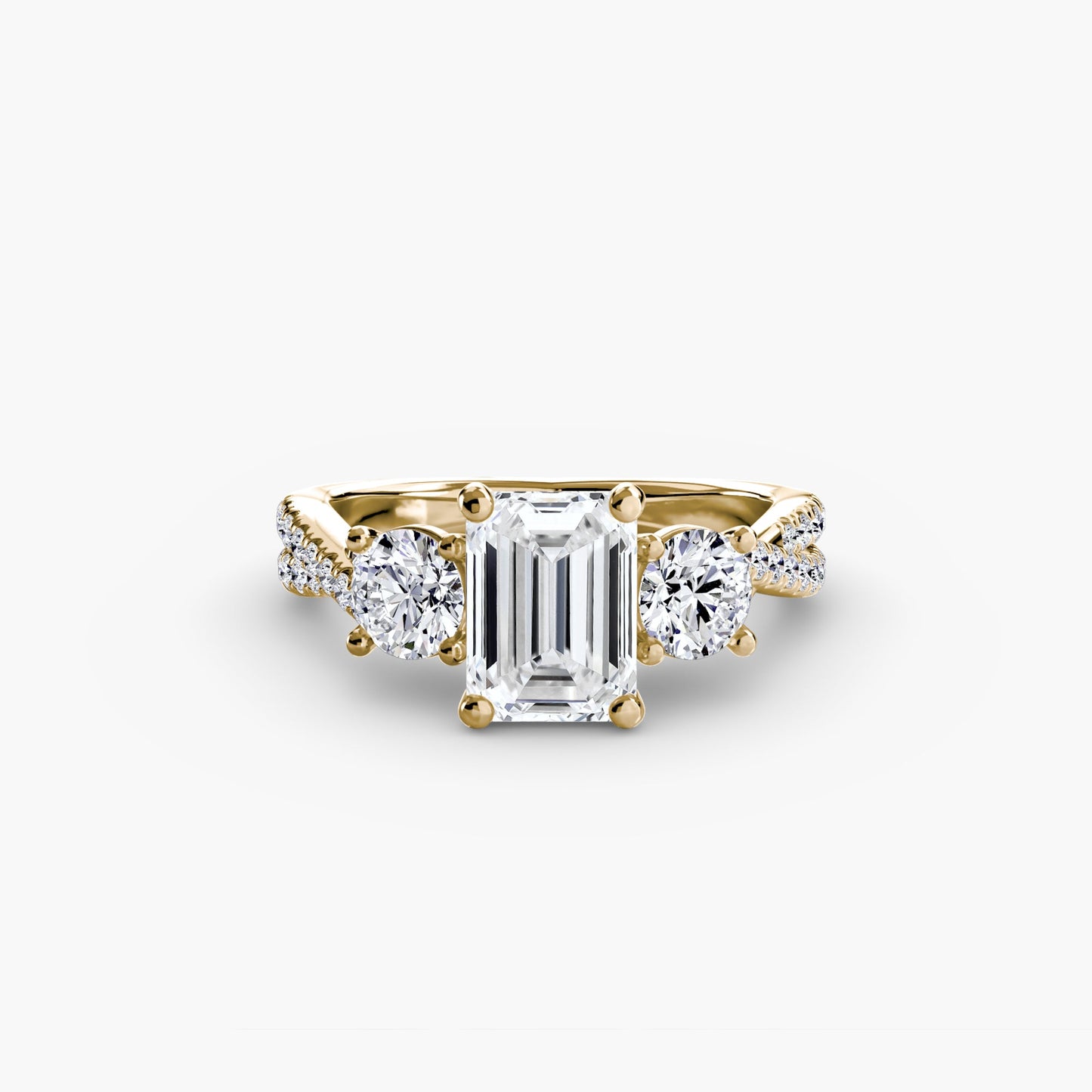 Diamond Setting 0.77-ct Gold – top view